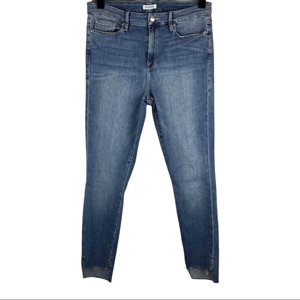 GOOD AMERICAN GOOD LEGS JEANS Raw step hem size 14/32